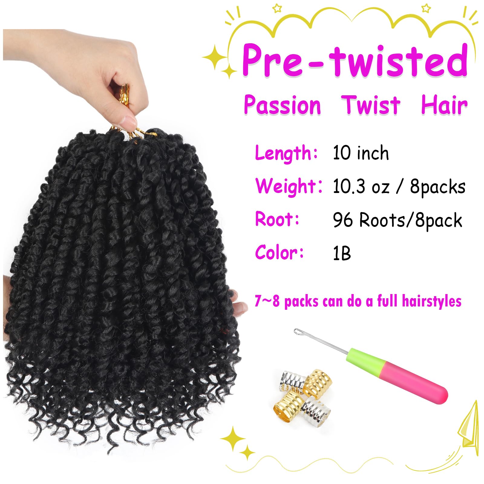 Bileaf Passion Twist full-head look illustrates lightweight, all-day wear.