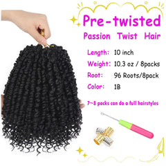 Bileaf Passion Twist full-head look illustrates lightweight, all-day wear.