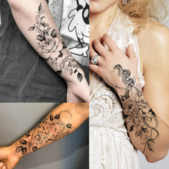 Bilizar 3D snake tattoo design for bold, lifelike temporary accent.