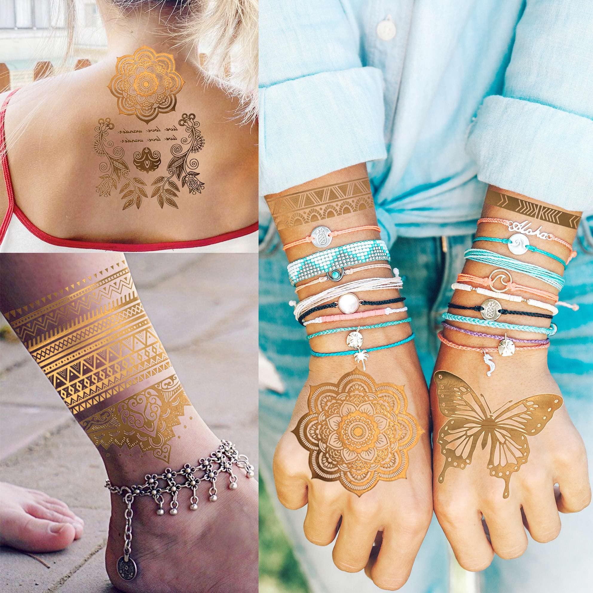 Bilizar versatile placements on face, arms, neck for creative looks.