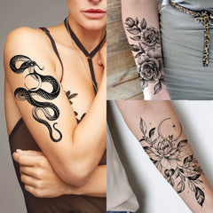 Bilizar waterproof tattoos featuring sunflowers and jellyfish for durable body art.