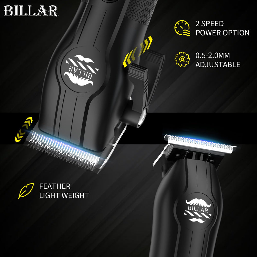 Billar cordless clipper set with trimmer for flexible grooming.