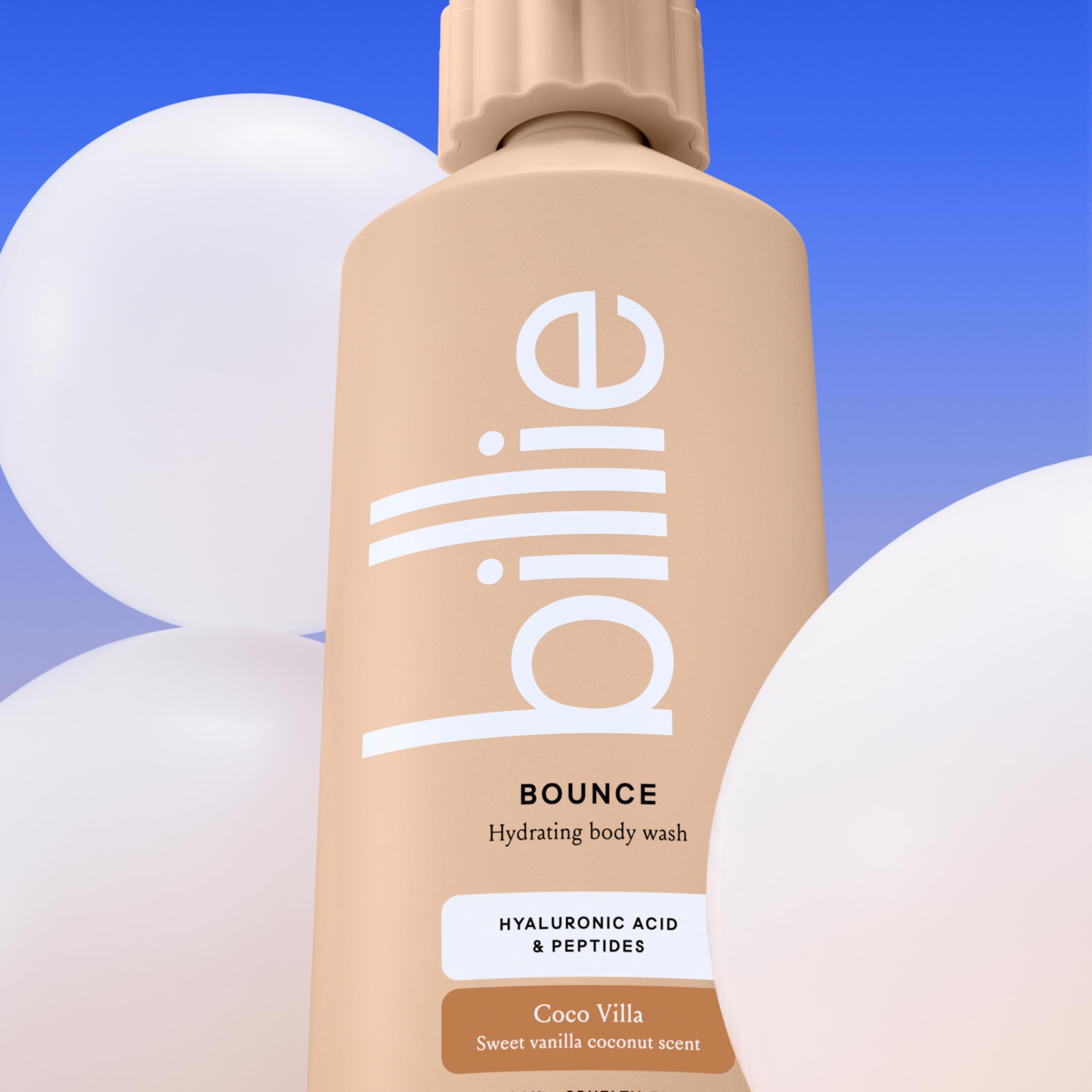 Billie Bounce probado dermatológicamente para cuidado suave.
