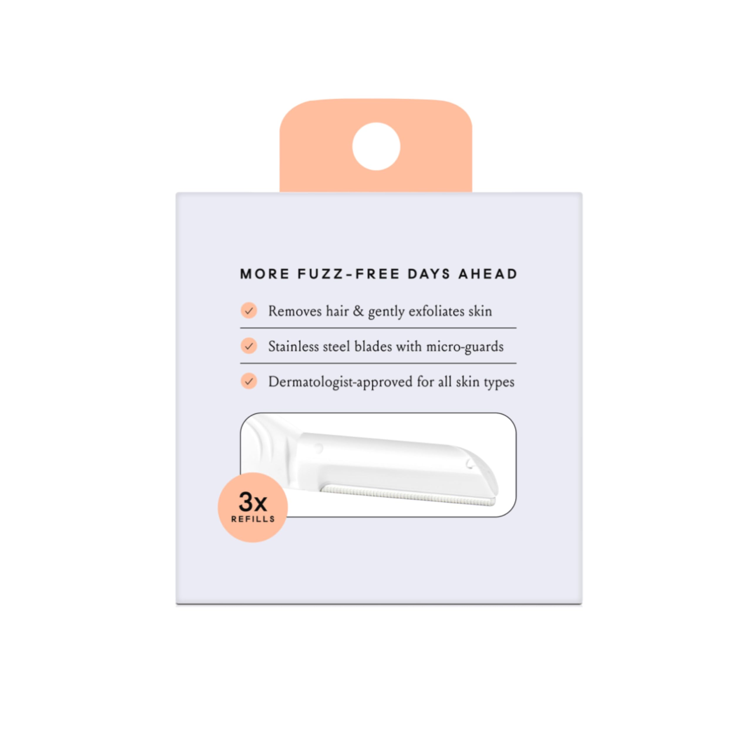 Billie dermatologist-approved design suitable for all skin types and routines.