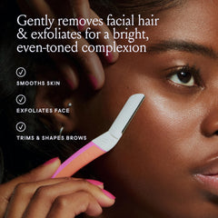 Nickel-free Billie blades for hypoallergenic use on sensitive skin.
