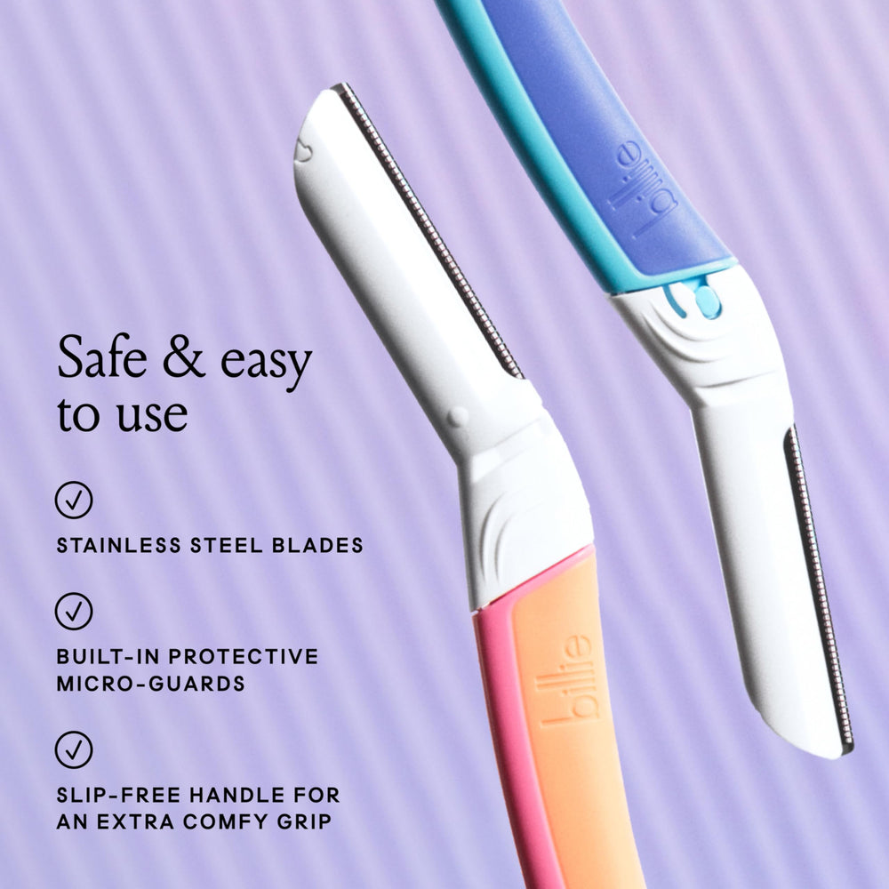 Billie Dermaplane Starter Kit brow shaping for pinpoint precision
