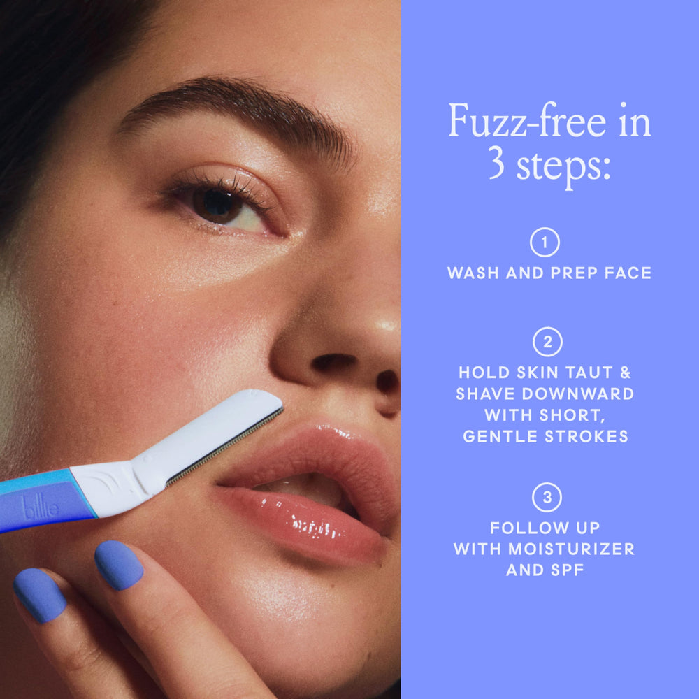 Billie Dermaplane Starter Kit skin-safe blades designed for sensitive skin