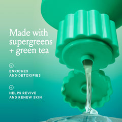 Billie Detox Purifying Body Wash gel texture captures a bouncy, non-stripping cleanse.