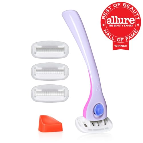 Billie DreamPop four refills arranged neatly for long-lasting smooth shaves