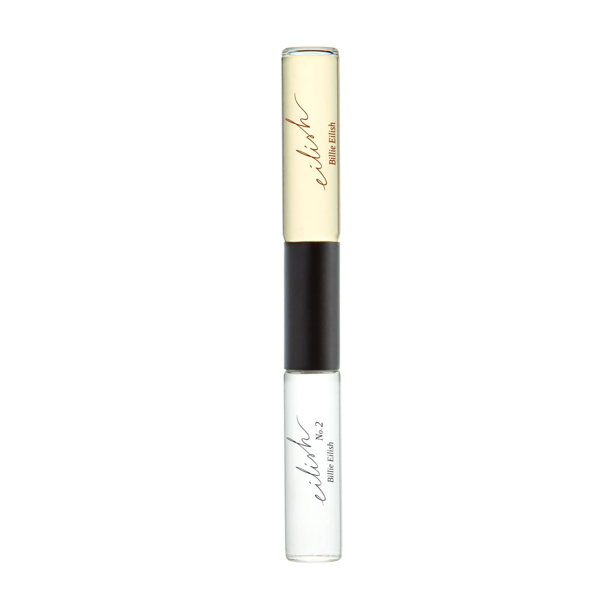 Billie Eilish dual rollerball bottle for easy on-the-go fragrance application.