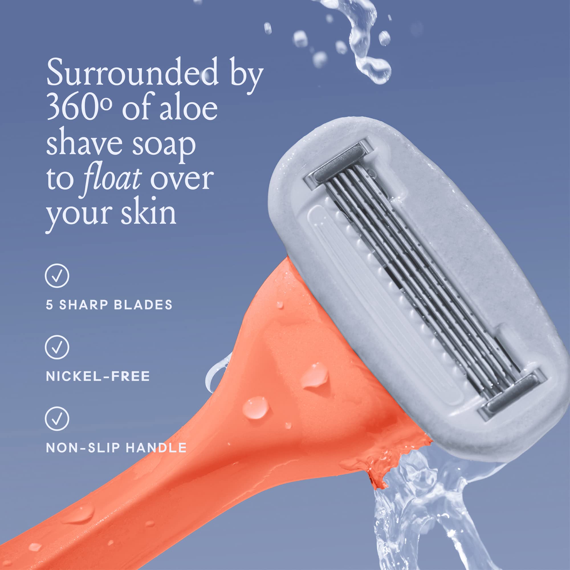 Billie ergonomic handle close-up highlighting a non-slip grip