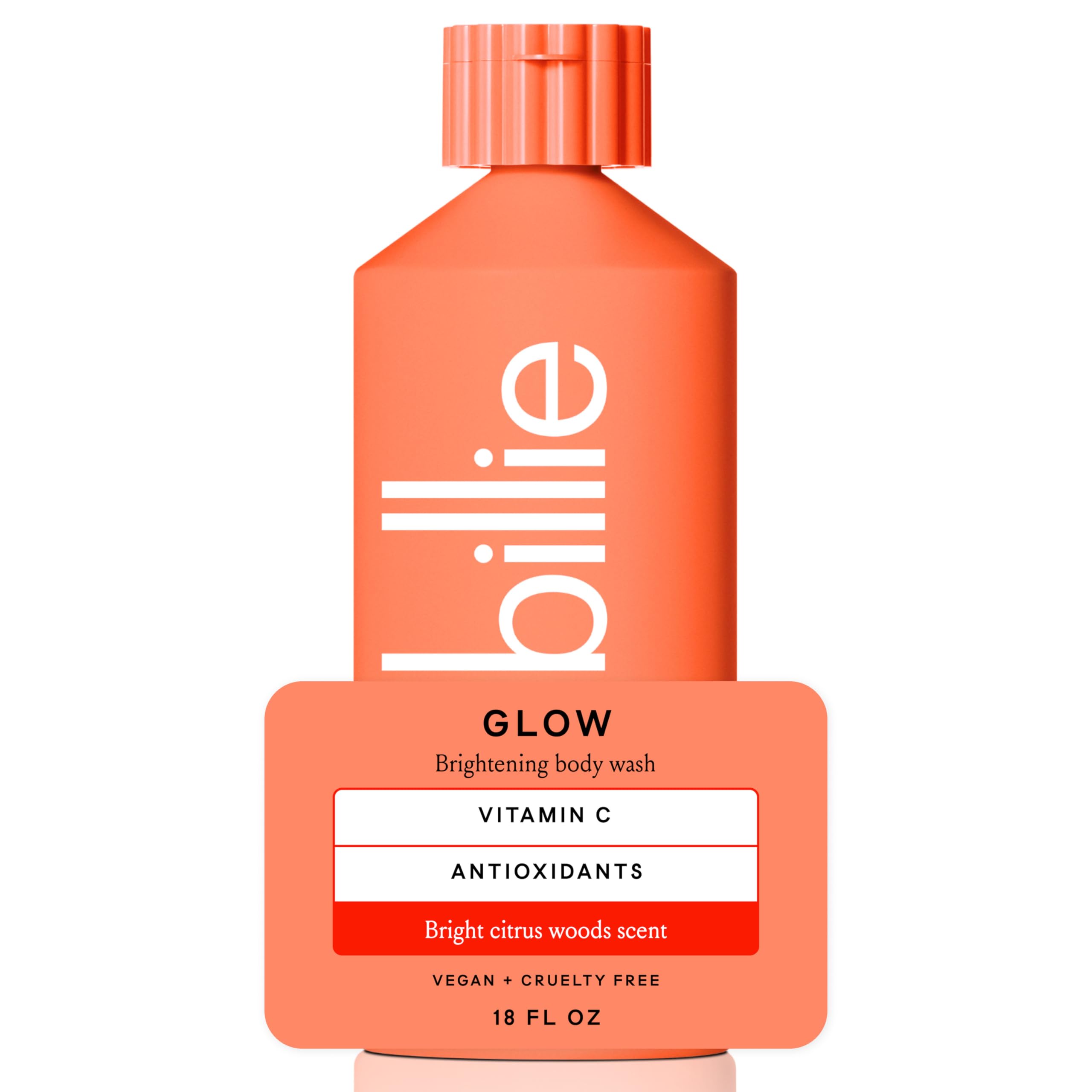 Billie Glow gel de ducha cítrico: limpieza suave y sensación fresca.