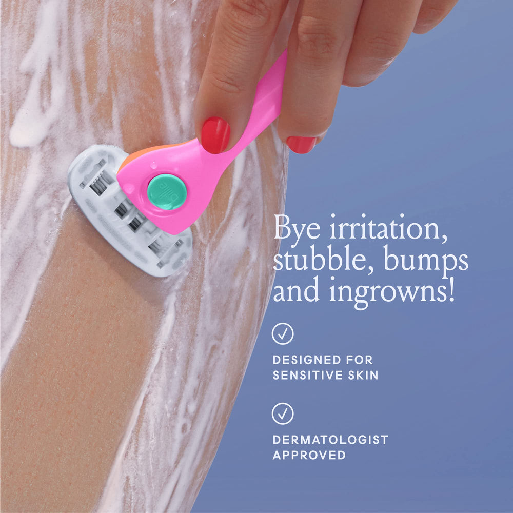 Billie pivoting-head razor in action for precise maneuvering