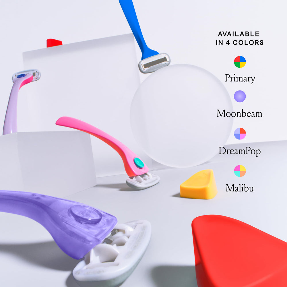 Billie razor in color options for a stylish bathroom upgrade