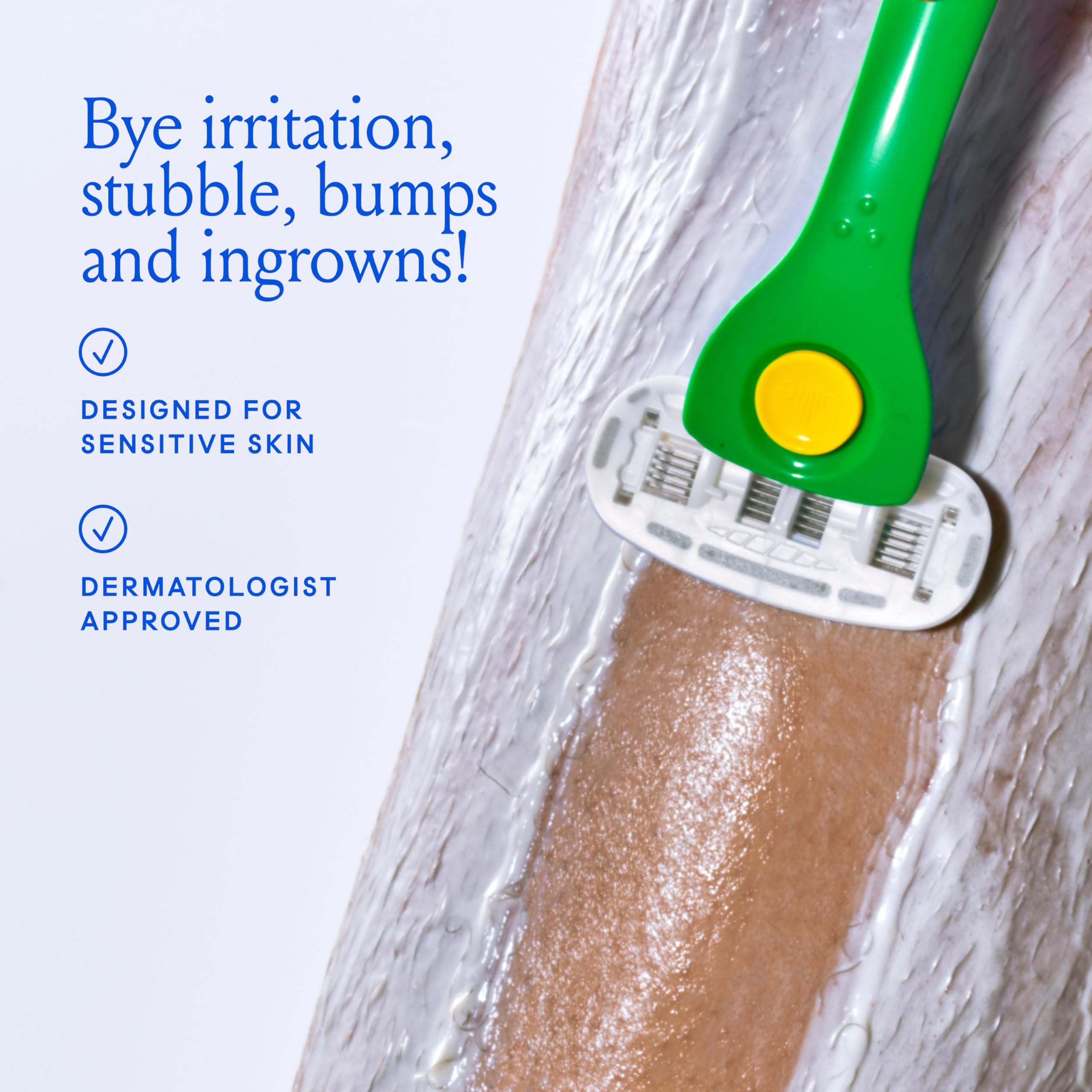 Billie razor on shower wall for easy reach during morning routines