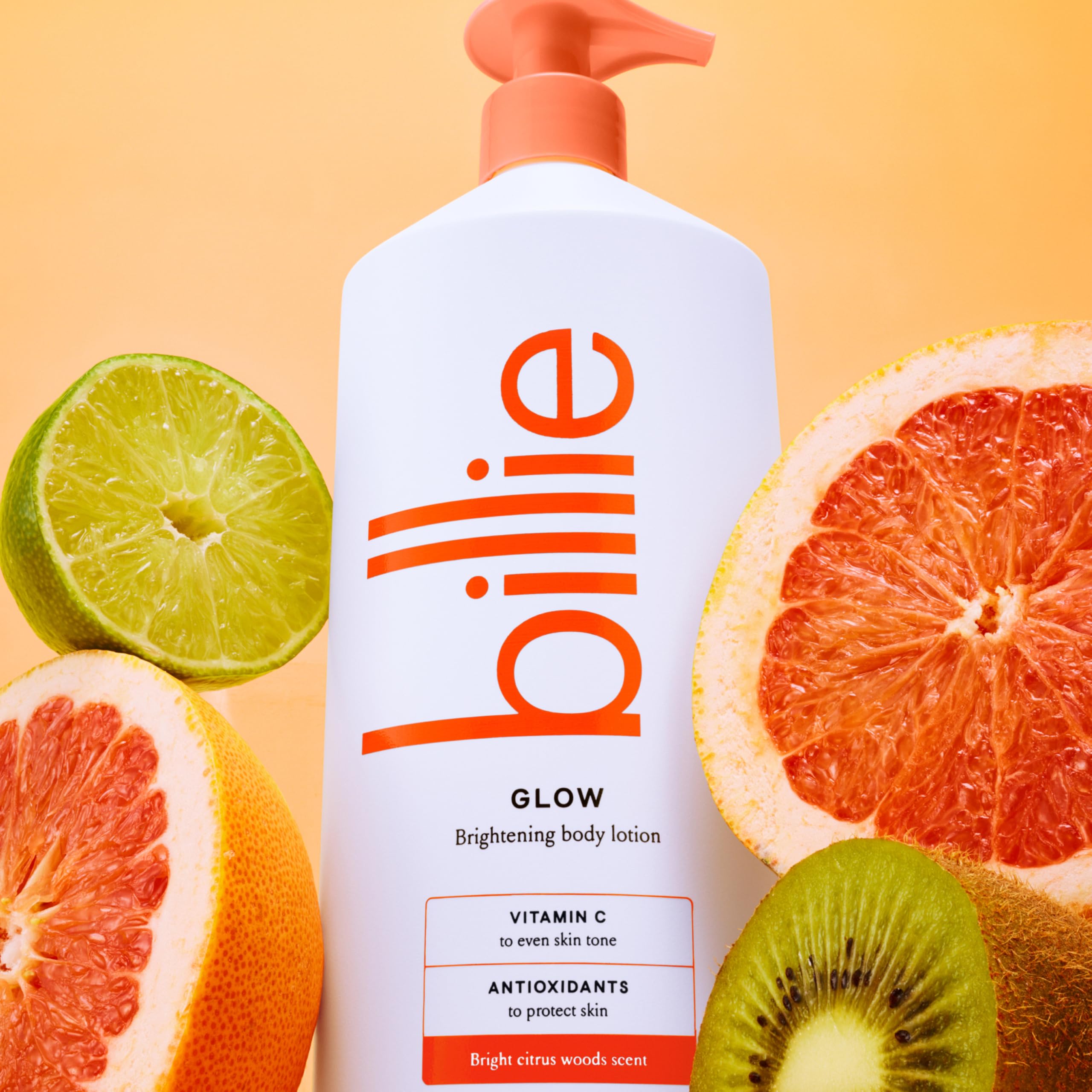 Notas Santal Blossom con cítricos para una fragancia duradera de Billie Glow.