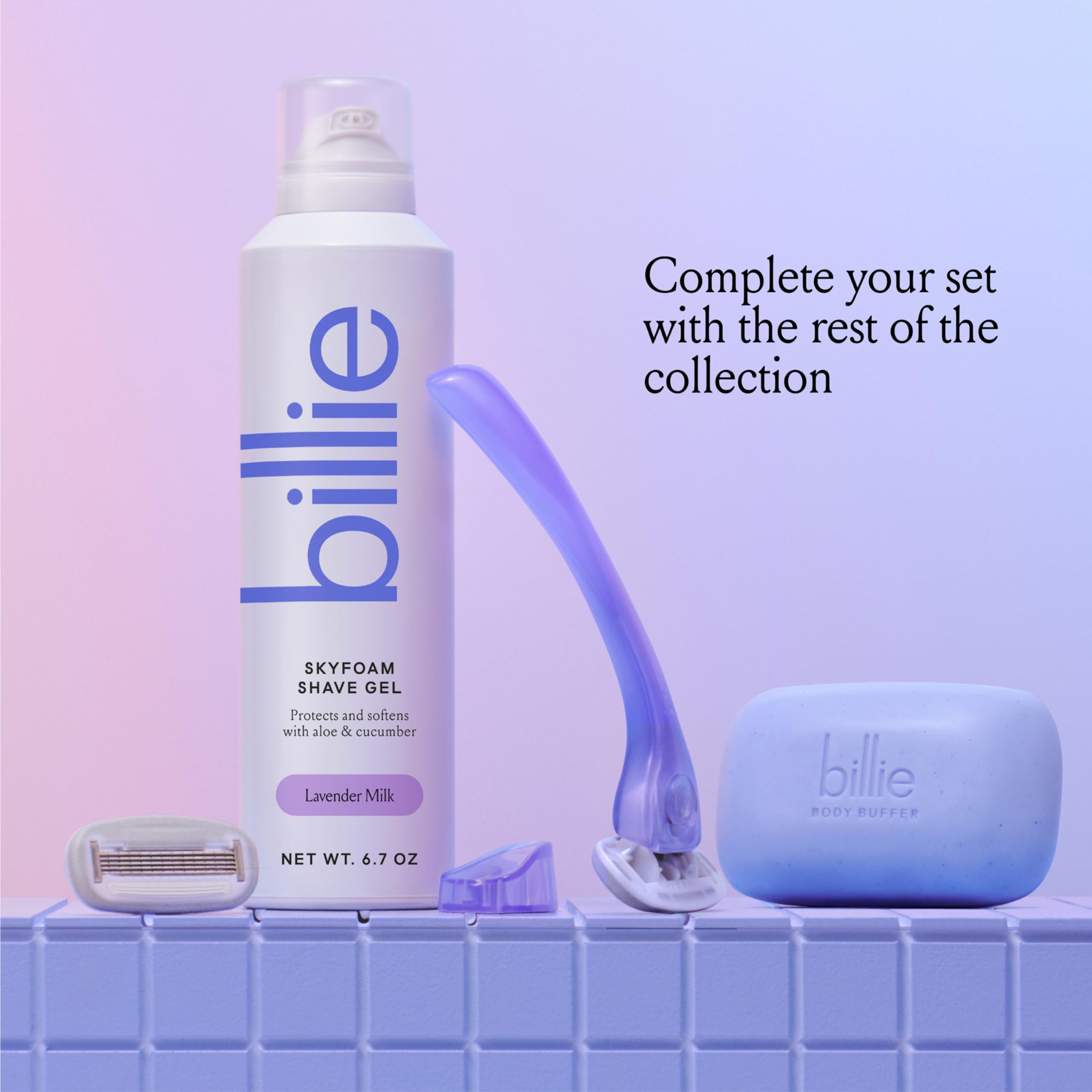 Three-pack Billie SkyFoam offers value and convenience.