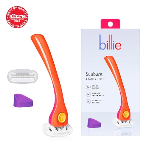 Billie Sunburst razor side view showing ergonomic handle