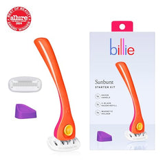 Billie Sunburst razor side view showing ergonomic handle