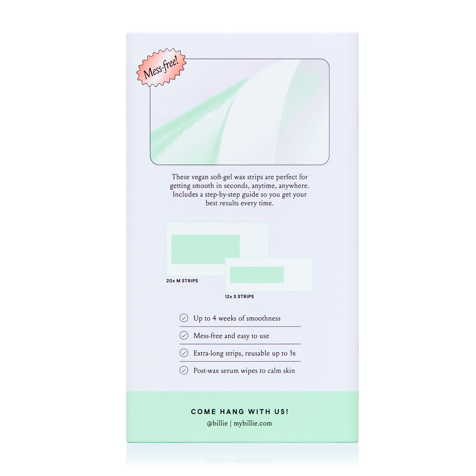 Billie cruelty-free vegan formula is dermatologist approved for sensitive skin.