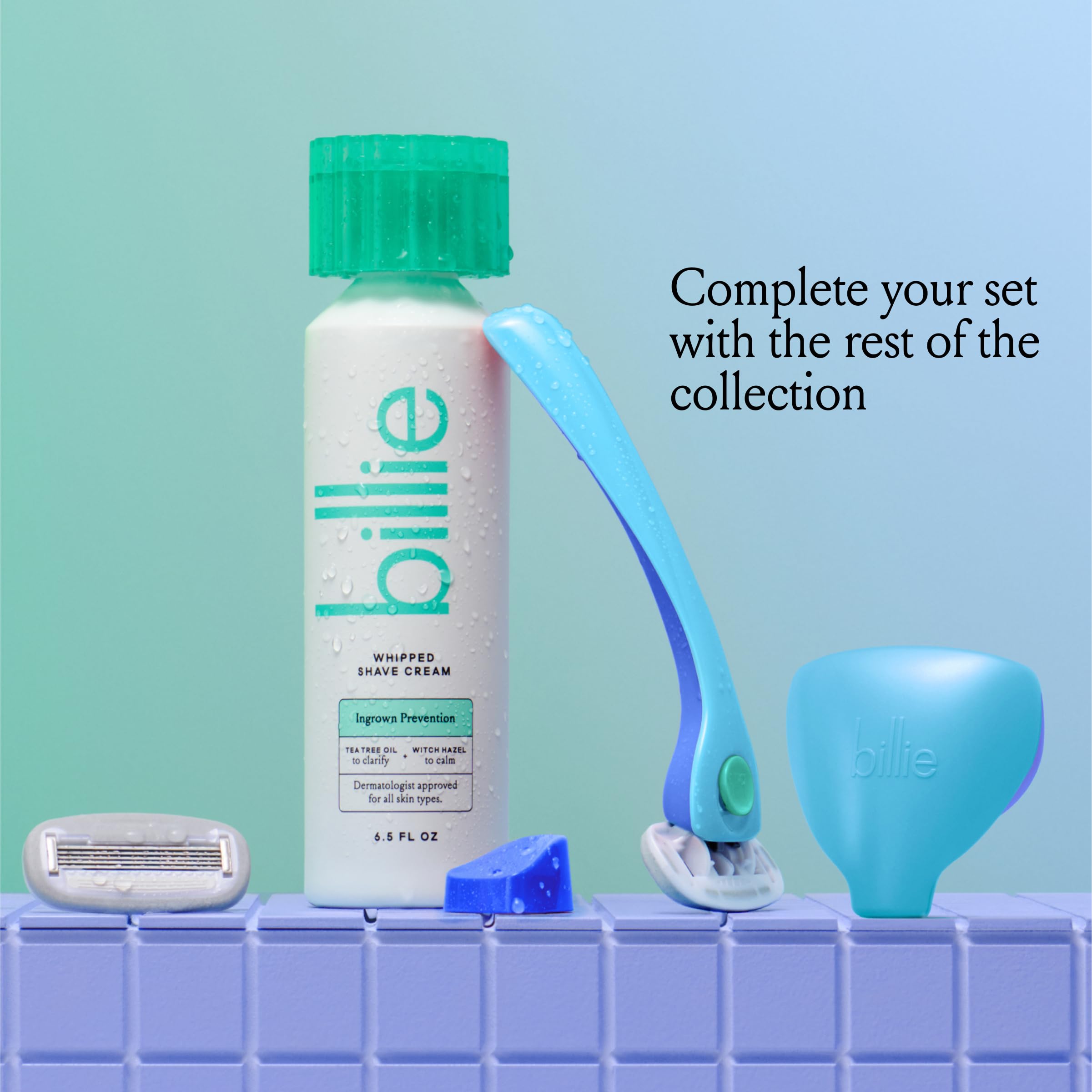 Billie Whipped Shave Cream product shot all-skin-types for universal use