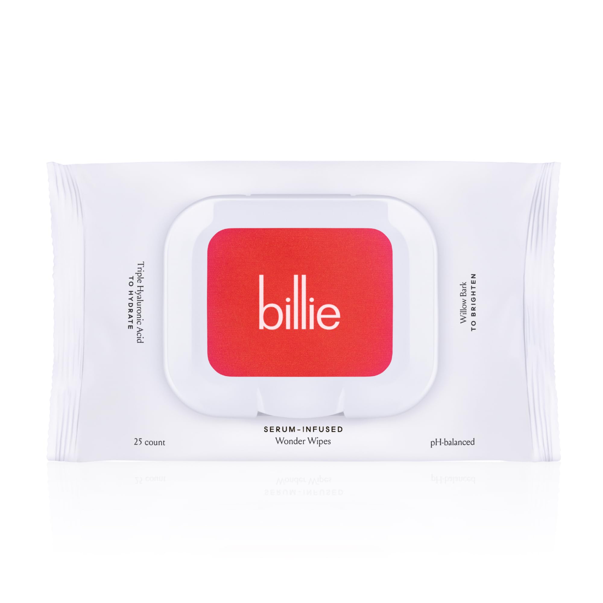 Billie Wonder Wipes makeup removal for quick, gentle cleanse.
