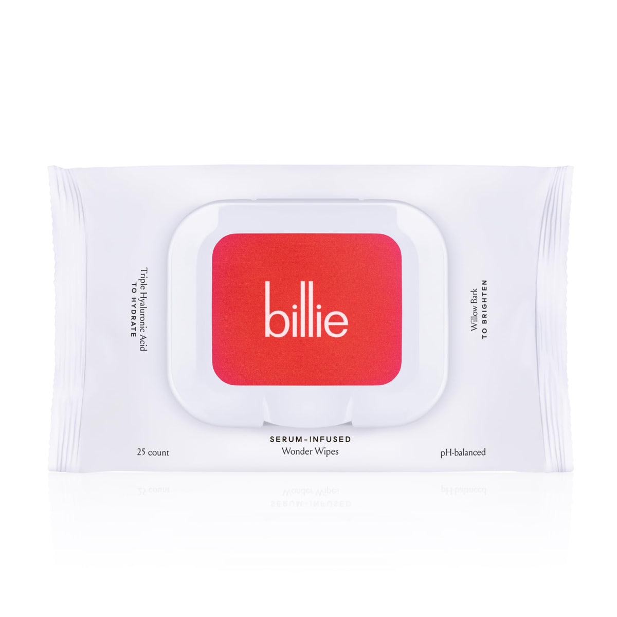 Billie Wonder Wipes makeup removal for quick, gentle cleanse.