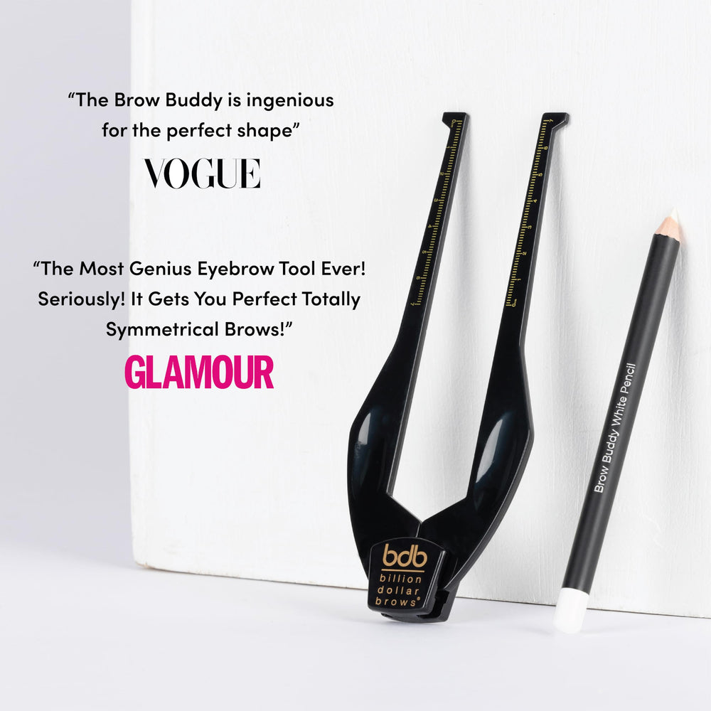 Billion Dollar Brows Brow Buddy stencil detail enables symmetry guidance.