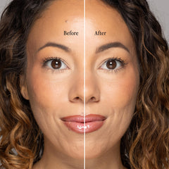 Gel para cejas de fijación con acabado natural.