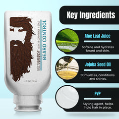 Billy Jealousy Original Beard Control label detail highlights cruelty-free formula
