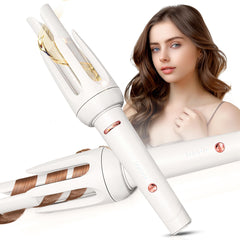 BILITOK Auto Hair Curler button-press creates effortless, lasting curls.