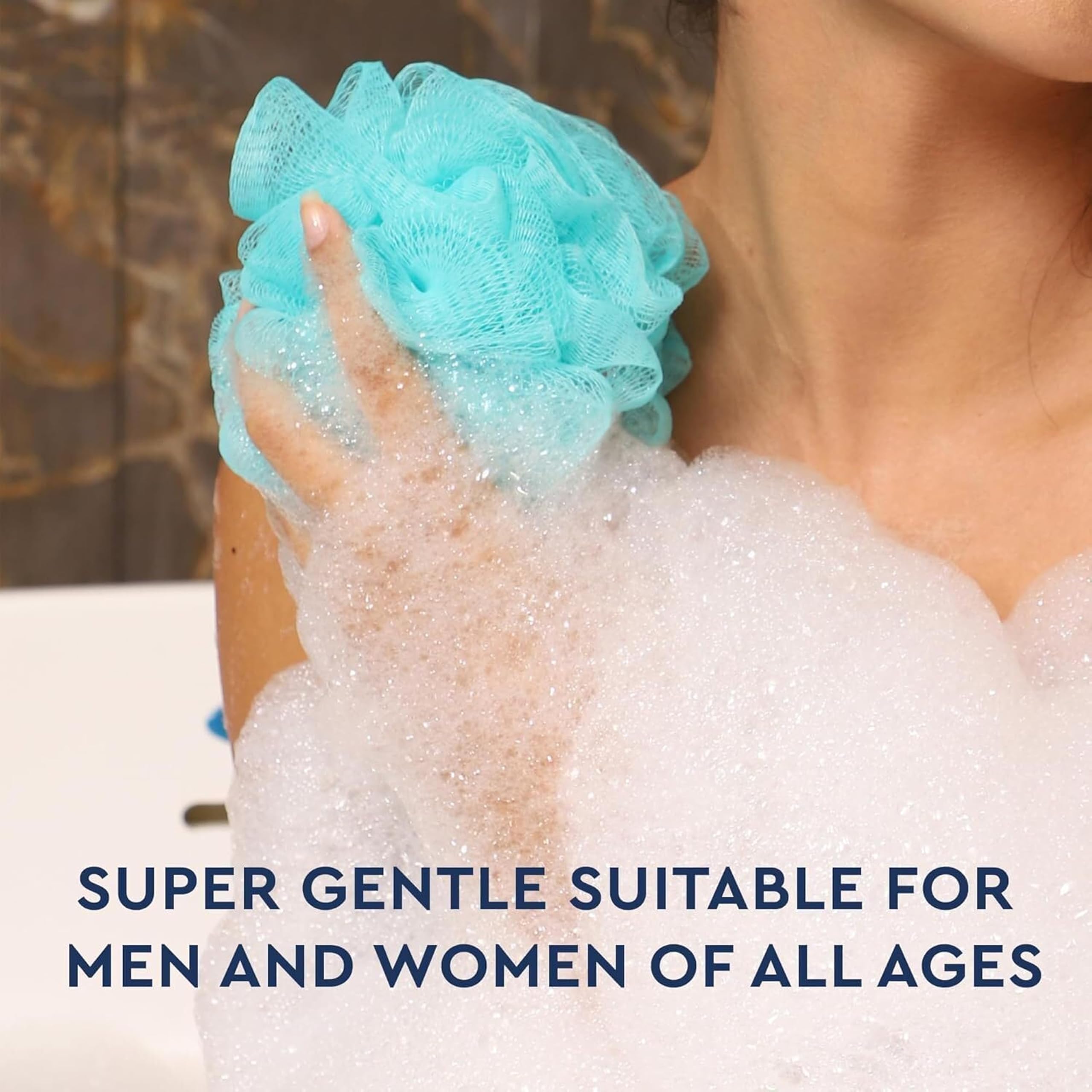 BIMIGET lufas de malla ocho unidades ideal para niños durante el baño.
