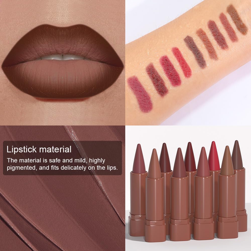 BINGBRUSH smudge-proof lip pencil provides reliable color control