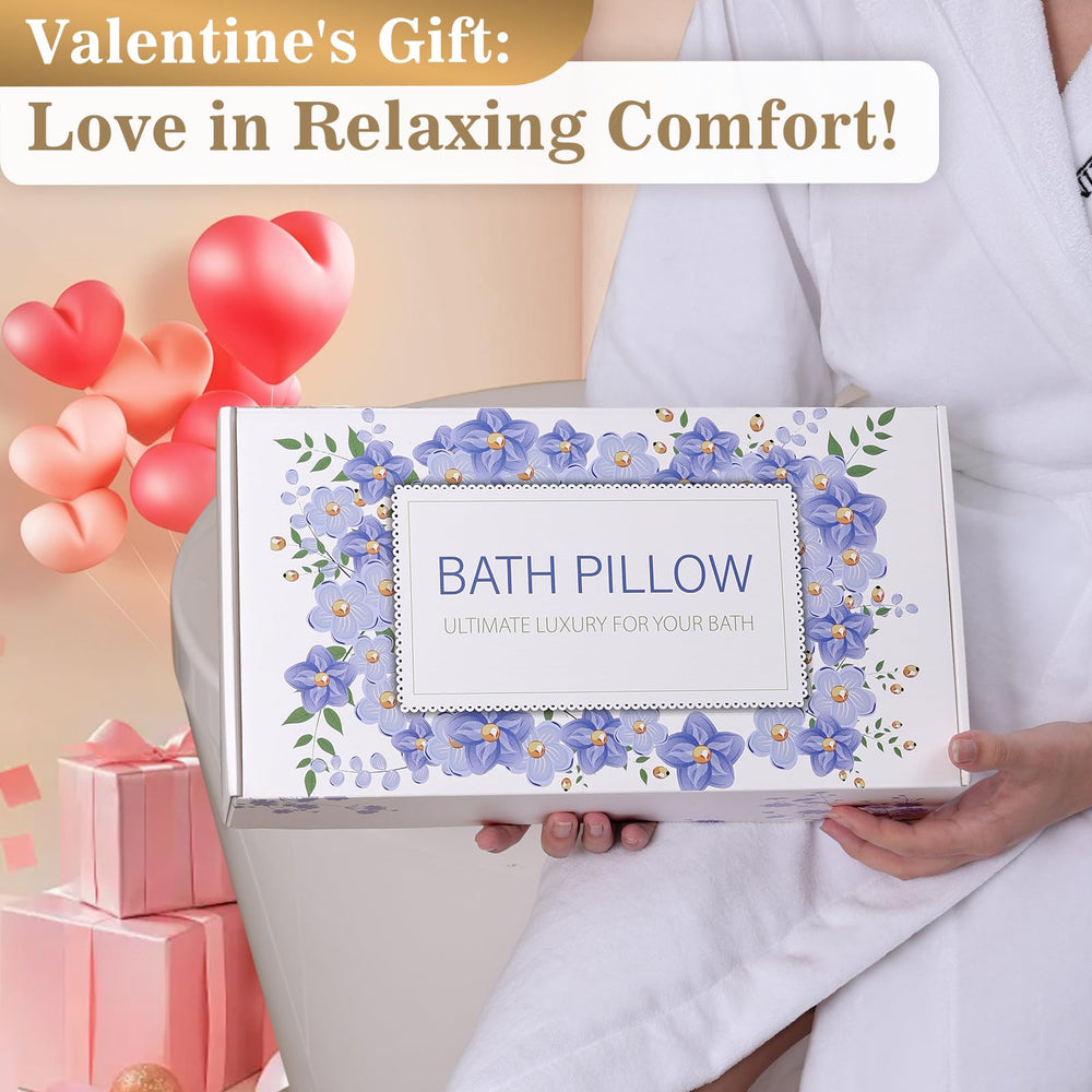 Binobella bath pillow comes with a travel bag for convenient, gift-ready use.