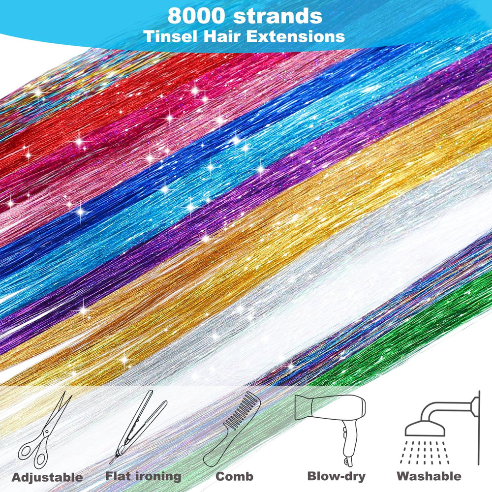Bintvoy heat-resistant tinsel preserves shine during light styling