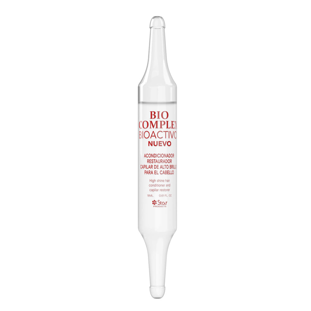 Bio Complex ampolla dominicana; enfoque en la ampolla para hidratación profunda.