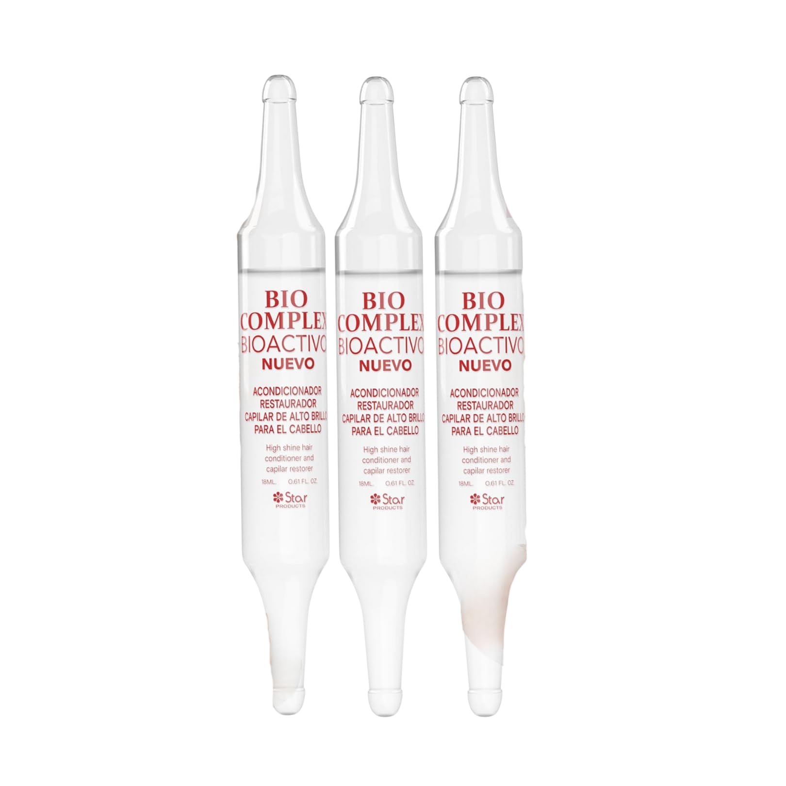 Bio Complex ampolla individual para brillo intenso y nutrición rápida.