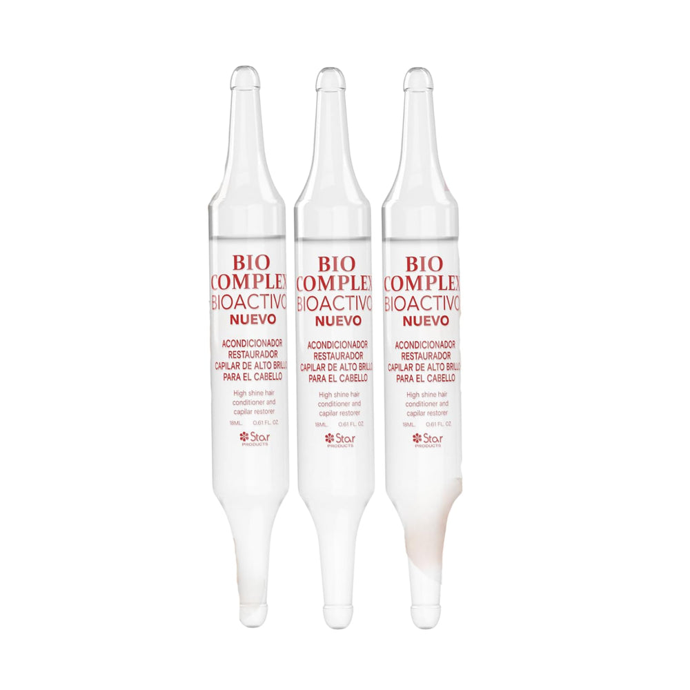 Bio Complex ampolla individual para brillo intenso y nutrición rápida.