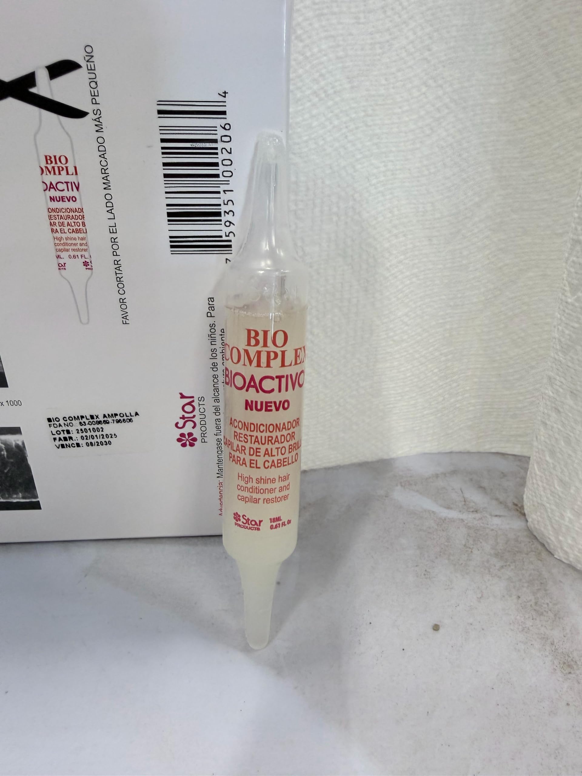 Bio Complex envase compacto 0,61 oz, ideal para viaje.