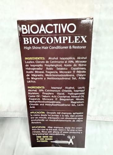 Bio Complex envase con diseño elegante y práctico.