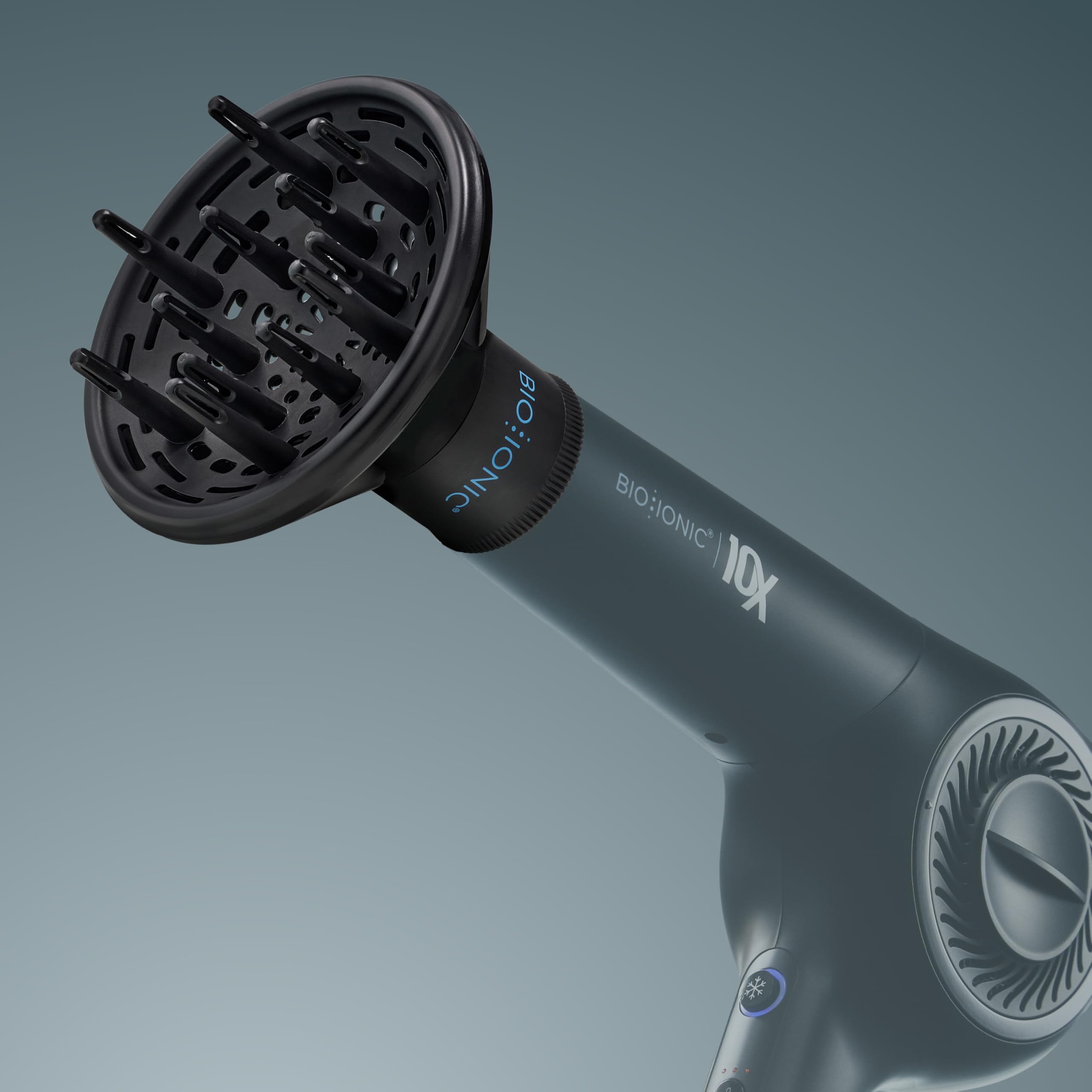2.25-inch diffuser diameter fits compatible Bio Ionic dryers securely.