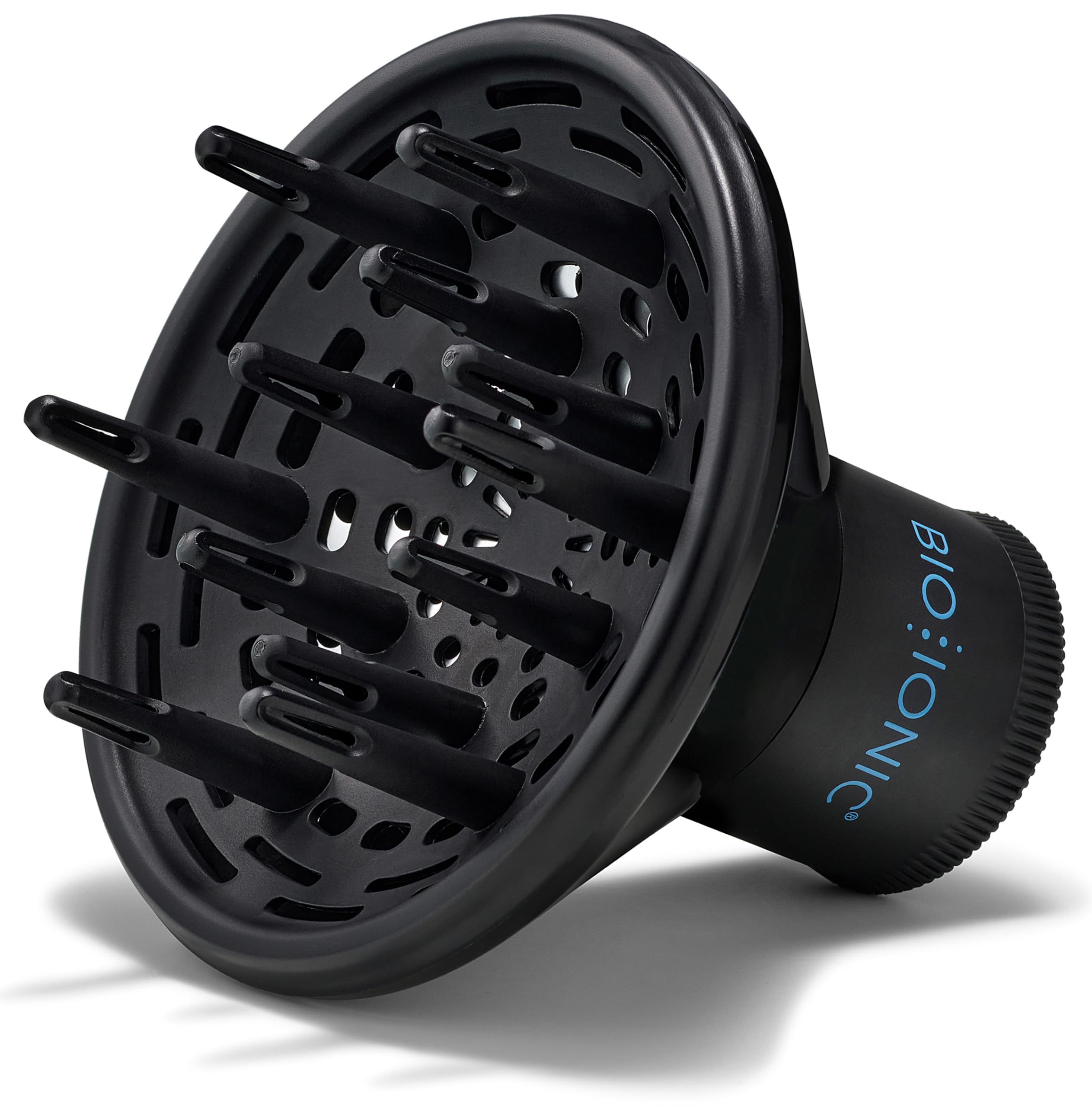 Bio Ionic Universal Diffuser attached to a 10X Ultralight Speed Dryer for even airflow.