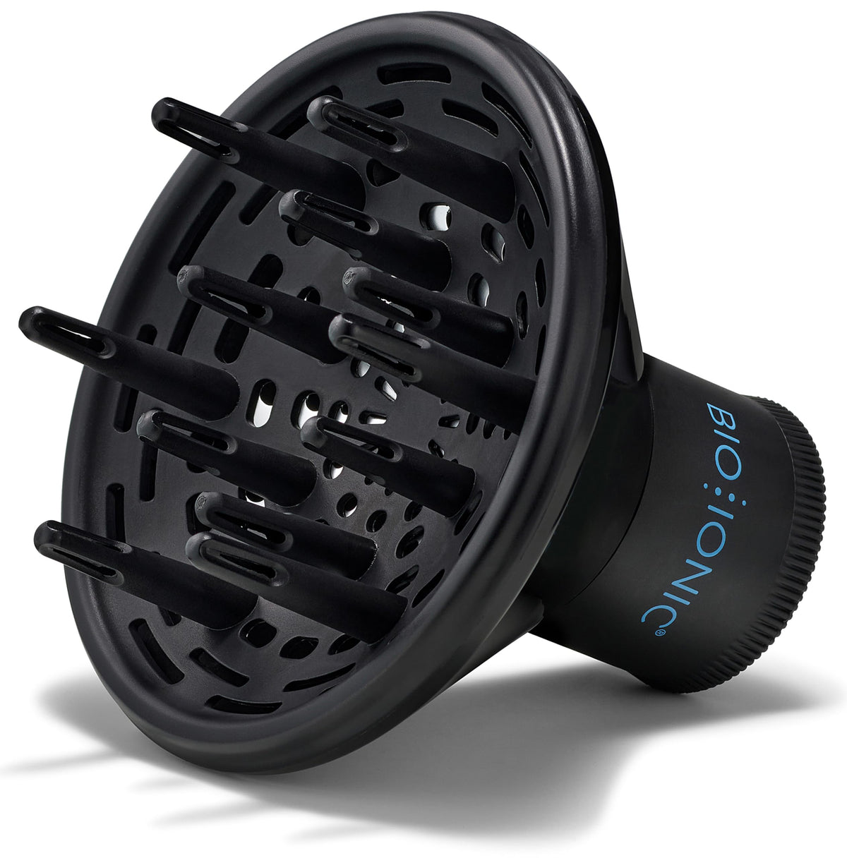 Bio Ionic Universal Diffuser attached to a 10X Ultralight Speed Dryer for even airflow.
