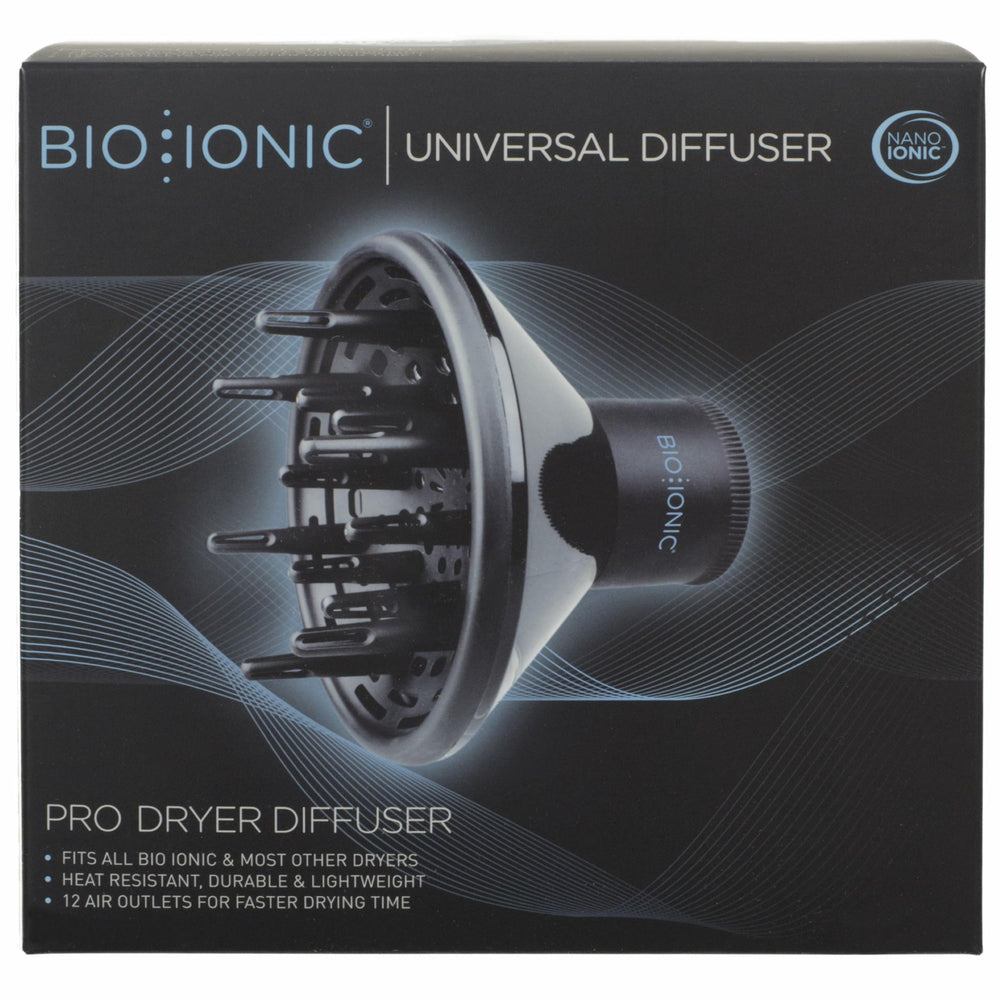 Heat-resistant, lightweight diffuser design supports comfortable, extended styling sessions.