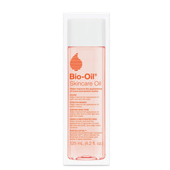 Bio-Oil: botella clara y textura ligera, hidrata la piel sensible.