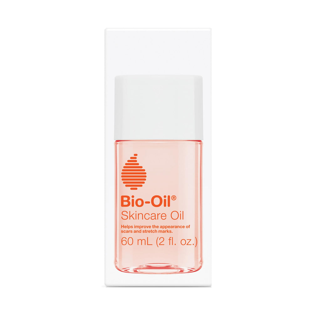 Bio-Oil botella vertido para iniciar la rutina de cuidado de la piel