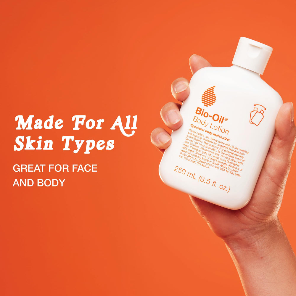 Bio-Oil Loción Cuerpo: aplicación suave con sensación relajante.