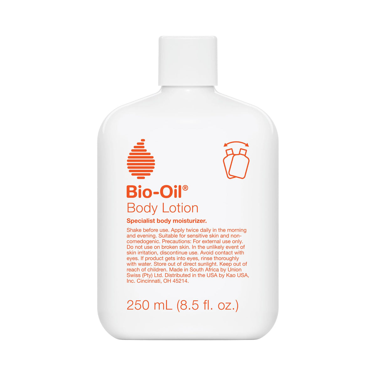 Bio-Oil Loción Cuerpo: textura ultraligera para hidratación diaria suave.