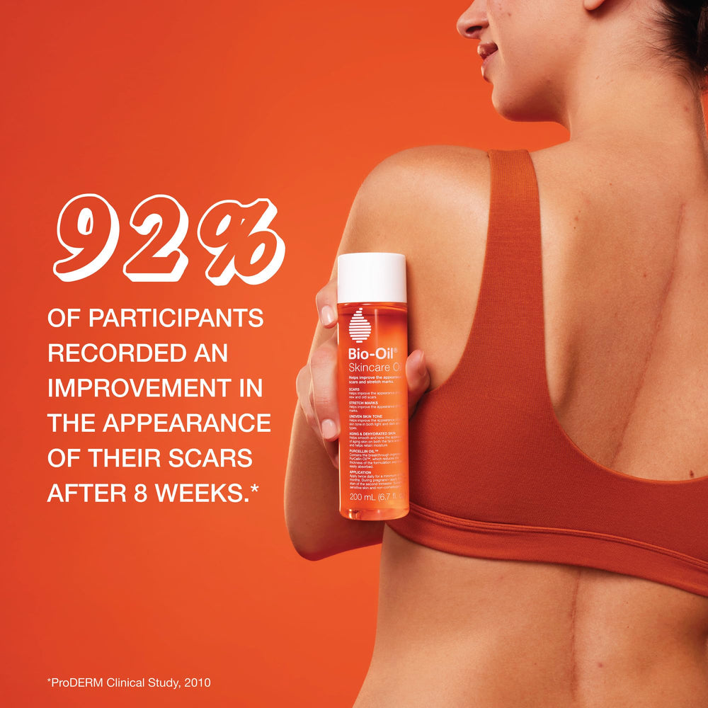 Bio-Oil travel-size bottle photographed for convenient on-the-go skincare.
