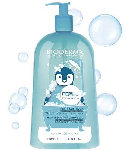 Bioderma ABCDerm Foaming Gel creates light foam for easy lather